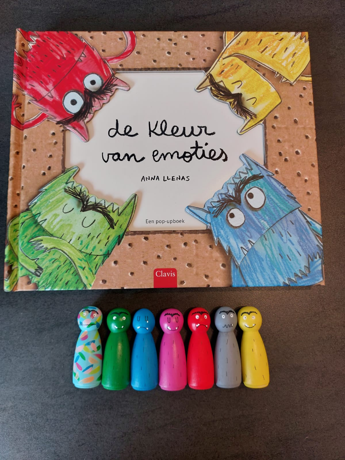Kleurenmonster set (zonder boek)