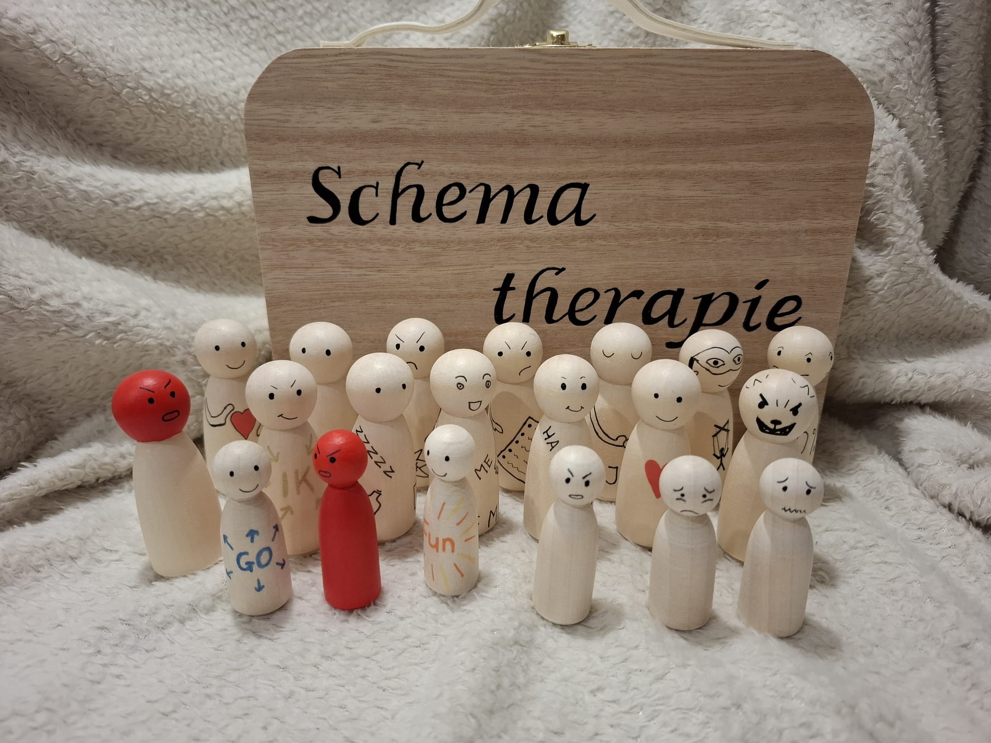 Schematherapie poppetjes (met koffer)