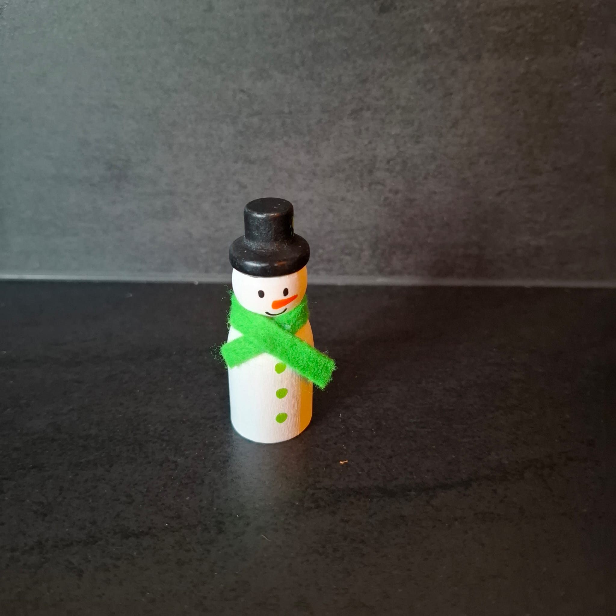 Kerst - sneeuwpop groen